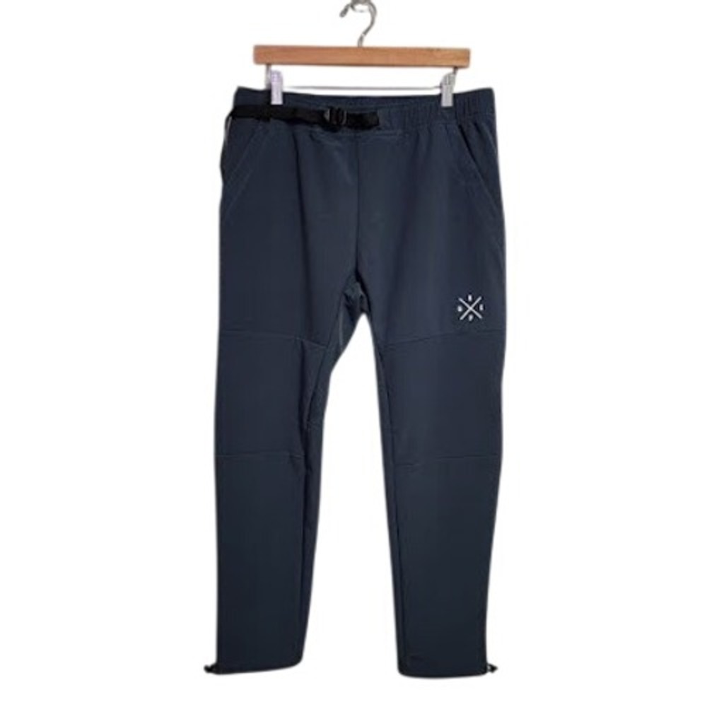 Dope Nomad Outdoor belted pant Slate Blue Waterproof Softshell Hiking Gorpcore L